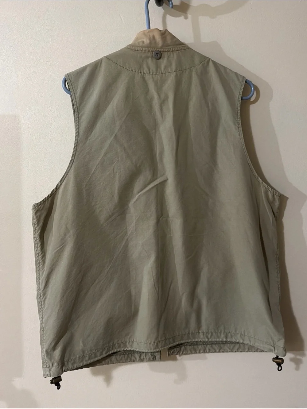 Vintage Filson Fishing/Hunting Vest Tan Pockets Zipper Size: XL